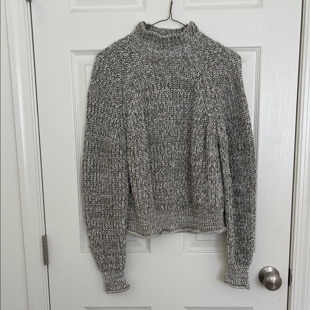 Madewell Green Marled Turtleneck Sweater